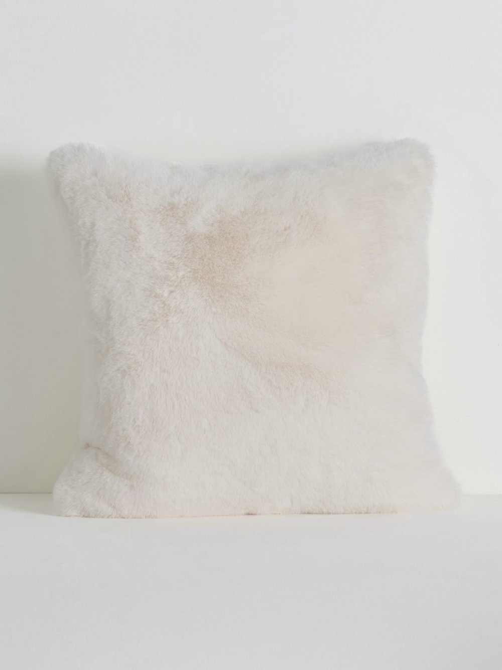 Anthropologie Sophie Faux Fur Pillow, Cream